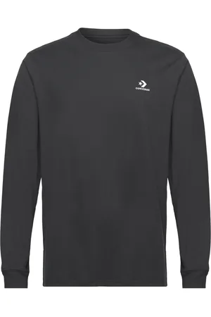 Converse Star Chevron Tee Black Sport T-shirts Long-sleeved Black