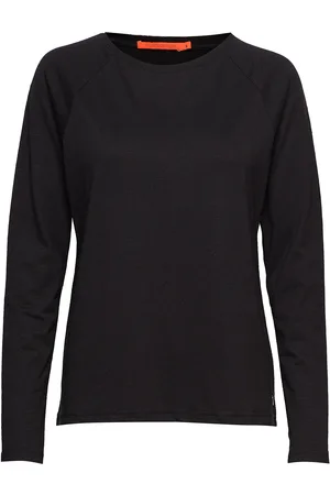 Coster Copenhagen Cc Heart Long Sleeve T-Shirt Tops T-shirts & Tops Long-sleeved Black
