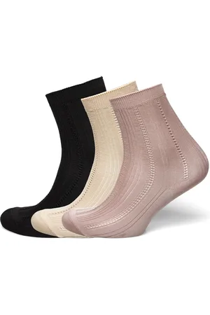 Beck Söndergaard Solid Drake Sock 3 Pack Lingerie Socks Regular Socks Black