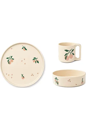 Liewood Camren Porcelain Tableware Set Home Meal Time Dinner Sets Cream