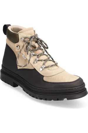 Les Deux Tyler Mid Hiking Boot Nyörisaappaat Beige