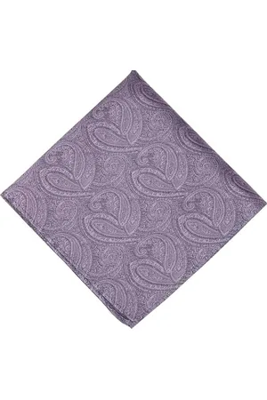 Portia 1924 Paisley Silk Pocket Square Taskuliina Pink