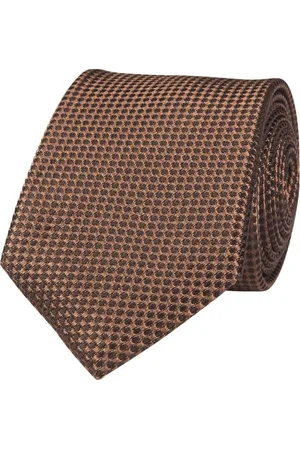 Portia 1924 Silk Tie Solmio Kravatti Brown