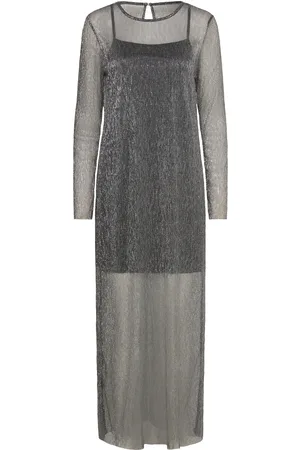 Gina Tricot Maxi Glitter Dress Maksimekko Juhlamekko Black