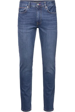 Tommy Hilfiger Straight Denton Str Mandall Ind Bottoms Jeans Regular Blue