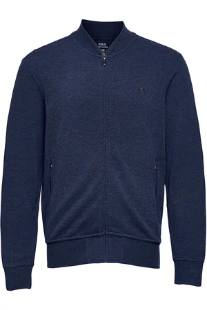 Ralph Lauren Luxury Jersey Baseball Jacket Tops Sweat-shirts & Hoodies Sweat-shirts Blue