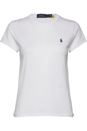Ralph Lauren Cotton Jersey Crewneck Tee Tops T-shirts & Tops Short-sleeved White