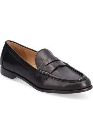 Ralph Lauren Wynnie Burnished Leather Loafer Loaferit Matalat Kengät Black