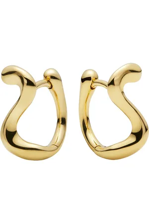 Maria Black Lotus 9 Huggie Gold Hp - Pair Designers Jewellery Earrings Hoops Gold
