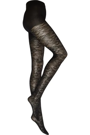 Beck Söndergaard Floral Net Tights Lingerie Pantyhose & Leggings Black