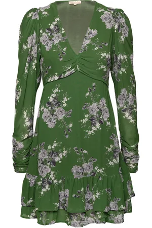 by Ti Mo Spring Mini Dress Designers Short Dress Green