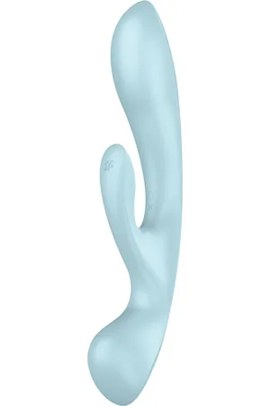 Satisfyer Triple Oh Light Blue Beauty Women Sex And Intimacy Vibrators Nude