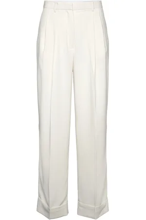 DAY Birger et Mikkelsen Jacques - Classic Gabardine Bottoms Trousers Wide Leg Cream