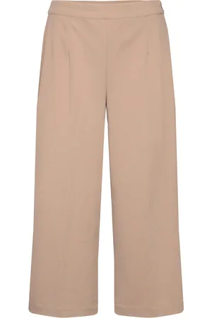VERO MODA Vmsara Hr 7/8 Straight Pant Boo Bottoms Trousers Straight Leg Beige