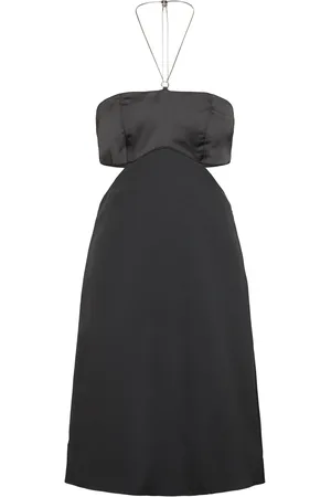 Calvin Klein Bustier Chain Detail Dress Polvipituinen Mekko Black