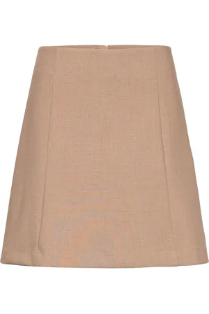 SELECTED Slfrita Mw Short Skirt Camel Mel Noos Lyhyt Hame Beige