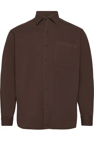Woodbird Yuzo Antic Shirt Designers Overshirts Brown