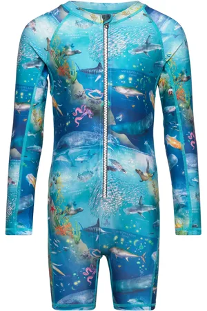 Molo Neka Ls Swimwear Uv Clothing Uv Suits Blue