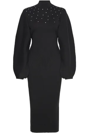 Crās Clairecras Dress Polvipituinen Mekko Black