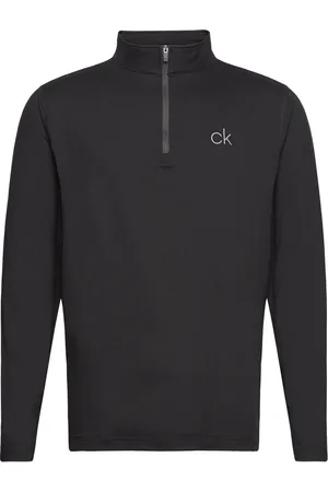 Calvin Klein Newport Half Zip Sport Sweat-shirts & Hoodies Fleeces & Midlayers Black