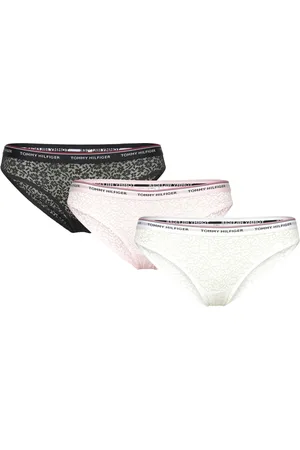 Tommy Hilfiger 3 Pack Bikini Lace Alushousut Brief Tangat Multi/patterned