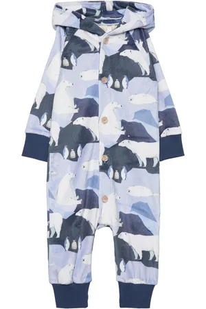 Ma-ia Family Polar Velour Overall Pitkähihainen Body Blue