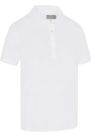 Callaway Swingtech Ladies Solid Polo Sport T-shirts & Tops Polos White