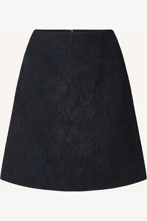 Lexington Mavis Jacquard Skirt Lyhyt Hame Navy
