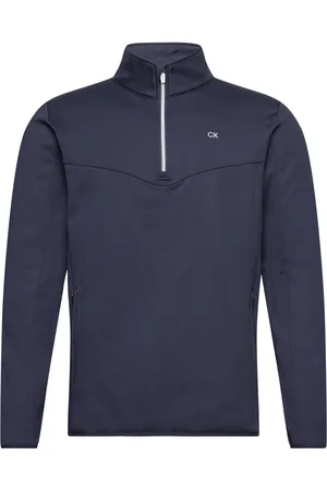 Calvin Klein Traverse 1/2 Zip Mid-Layer Sport Sweat-shirts & Hoodies Fleeces & Midlayers Navy