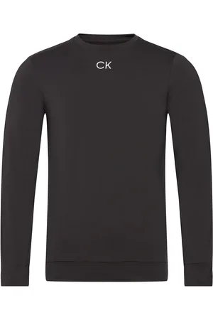 Calvin Klein Baselayer With Ck Chest Print Sport Base Layer Tops Black