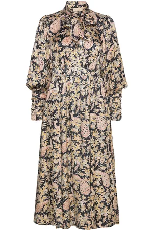 by Ti Mo Jacquard Midi Dress Designers Knee-length & Midi Black
