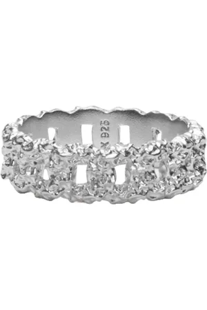 IX Studios Ix Crunchy Curb Ring Silver Sormus Korut Silver