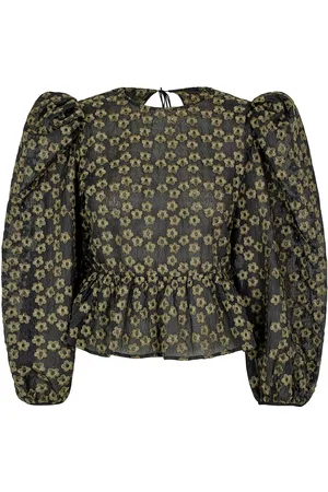 Custommade Saga Tops Blouses Long-sleeved Black