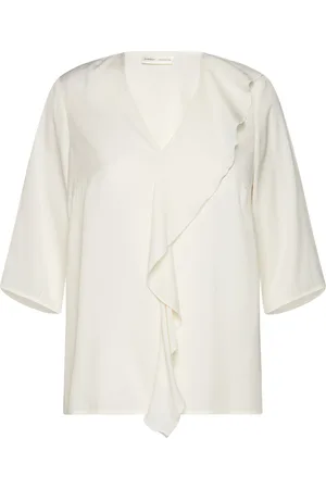 INWEAR Cadenzaiw Blouse Tops Blouses Short-sleeved White