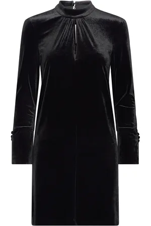 Dante 6 D6Sloane Velvet Dress Lyhyt Mekko Black