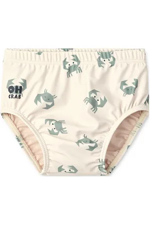 Liewood Anthony Baby Printed Swim Pants Swimwear Nappie Briefs Cream
