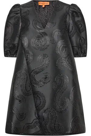 STINE GOYA Brethel, 1912 Fil Coupe Designers Short Dress Black