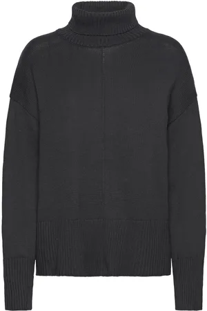 Levete Room Lr-Elaine Tops Knitwear Turtleneck Black