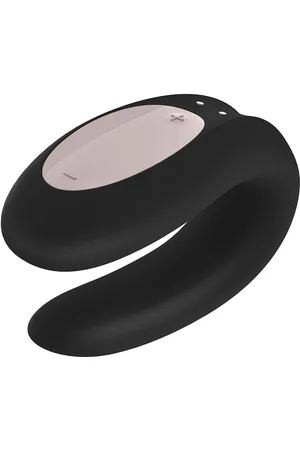 Satisfyer Double Joy Black Beauty Women Sex And Intimacy Vibrators Black