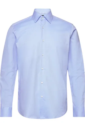 HUGO BOSS H-Joe-Kent-C1-214 Tops Shirts Tuxedo Shirts Blue