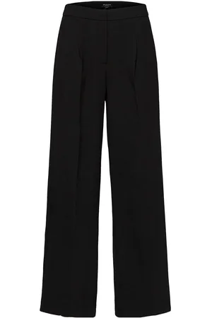 SELECTED Slftinni Mw Wide Pant N Noos Bottoms Trousers Suitpants Black