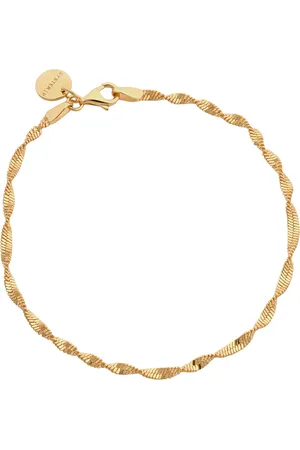 syster P Herringb Twisted Bracelet Accessories Jewellery Bracelets Chain Bracelets Gold