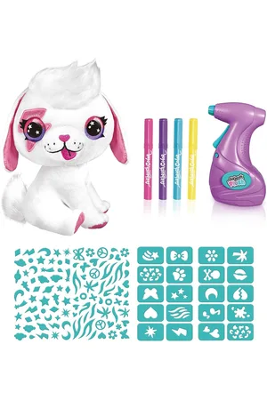 Airbrush Plush Puppy Toys Creativity Drawing & Crafts Craft Craft Sets Multi/patterned