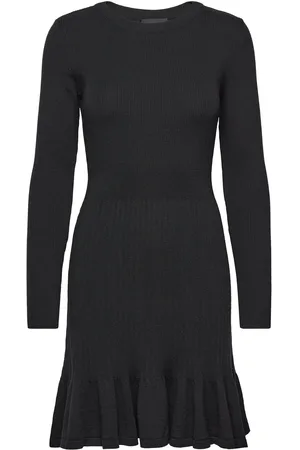 Ella&il Oline Merino Dress Lyhyt Mekko Black