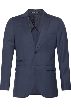 SELECTED Slhslim-Neil Blue Check Blz Suits & Blazers Blazers Single Breasted Blazers Navy