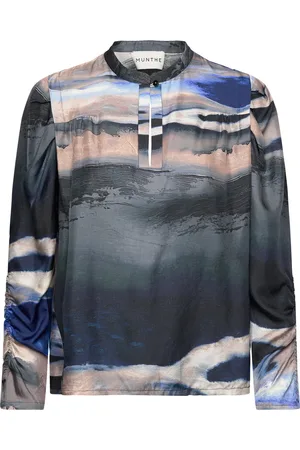 Munthe Elenor Tops Blouses Long-sleeved Blue
