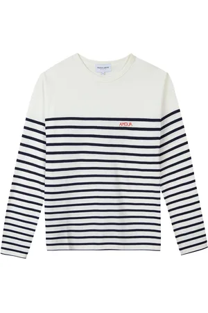 Maison Labiche Montpar Sailor Shirt Designers T-shirts Long-sleeved White