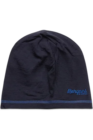Bergans Wool Junior Beanie Navy Mel 50 Sport Headwear Hats Beanie Blue