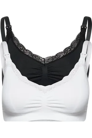 Lindex Bra 2 P Seamless Nursing W Lace Lingerie Bras & Tops Maternity Bras White