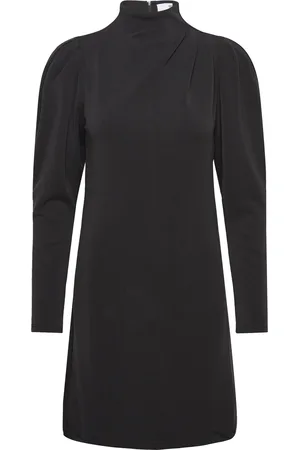 SELECTED Slffenja Ls Short Dress Lyhyt Mekko Black